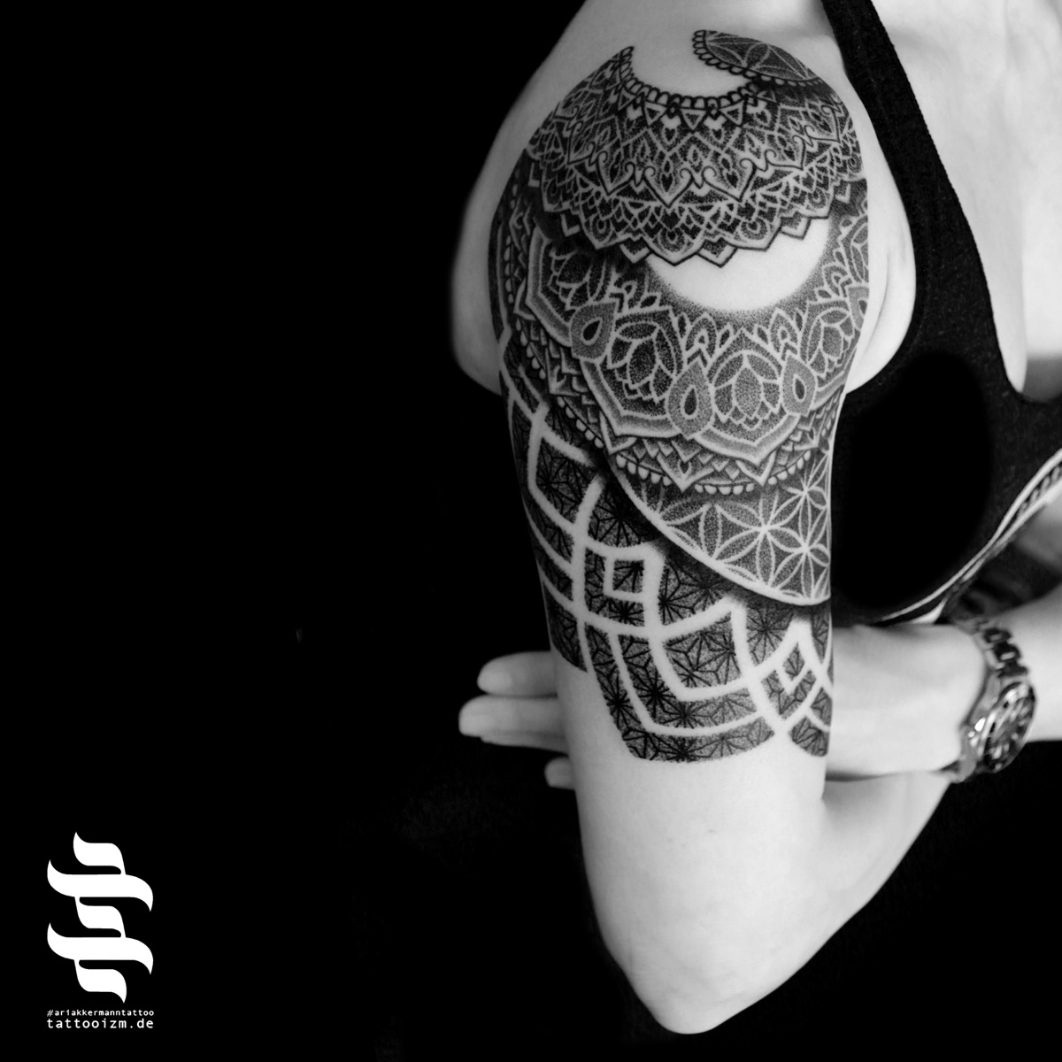 Grafik Ärmel tattoo