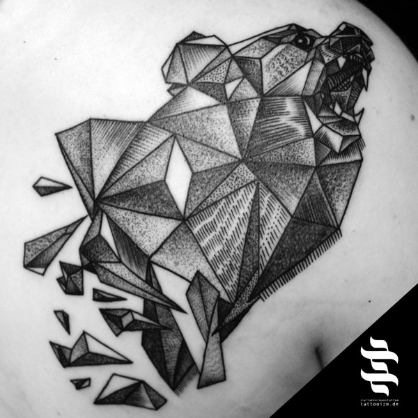 Grafik Schulter tattoo